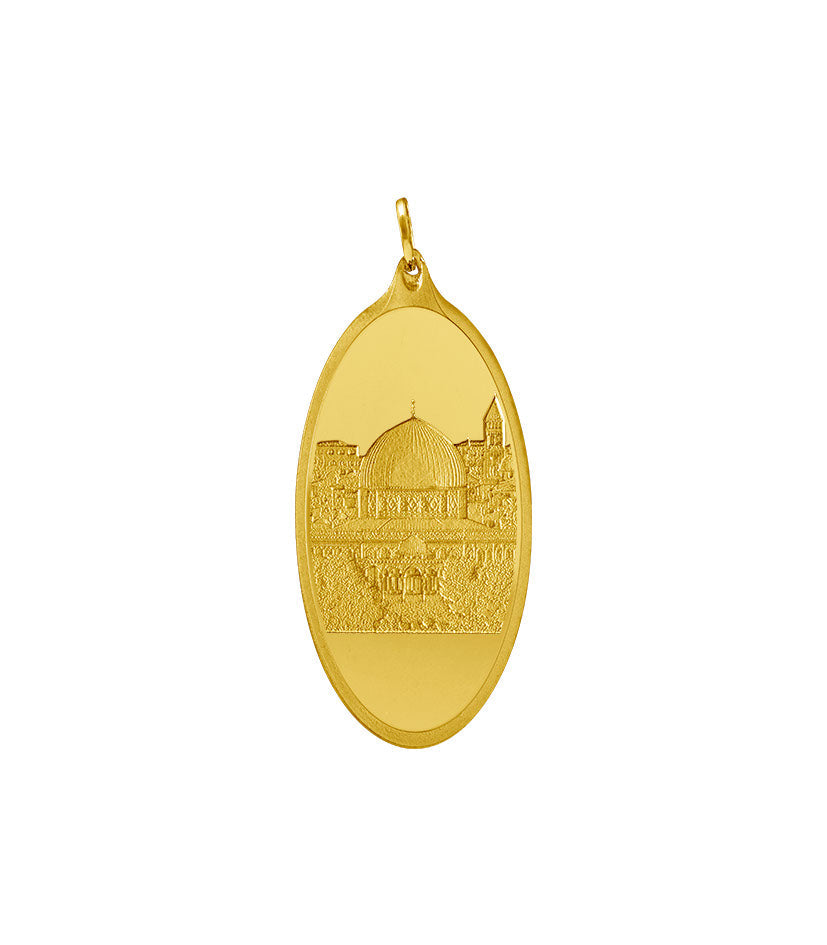 999.9 Gold Oval Pendant - 10 grams