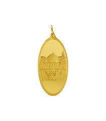 999.9 Gold Oval Pendant - 20 grams