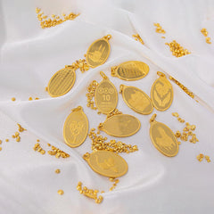 999.9 Gold Oval Pendant - 10 grams - Ogold Shop